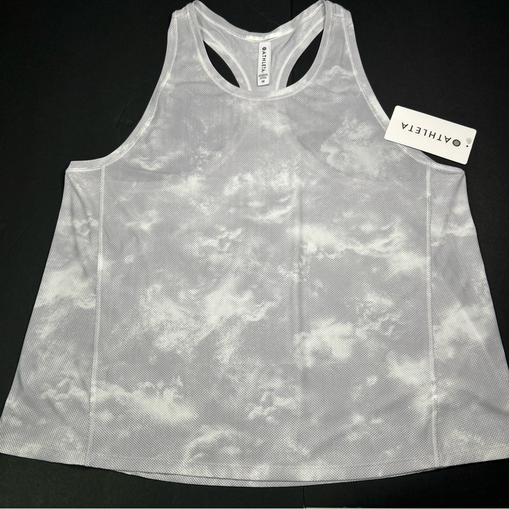 Athleta Cloudy Gray and White Tank Top - Picture 3 of 12